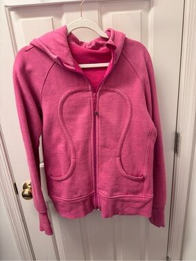 Lululemon size 10 pink sparkly scuba hoodie circa 2012